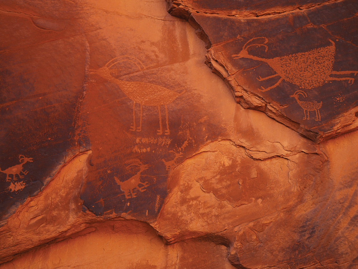 Petroglifos en Monument Valley Lienzo
