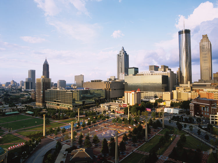 Vista matutina de atlanta Lienzo