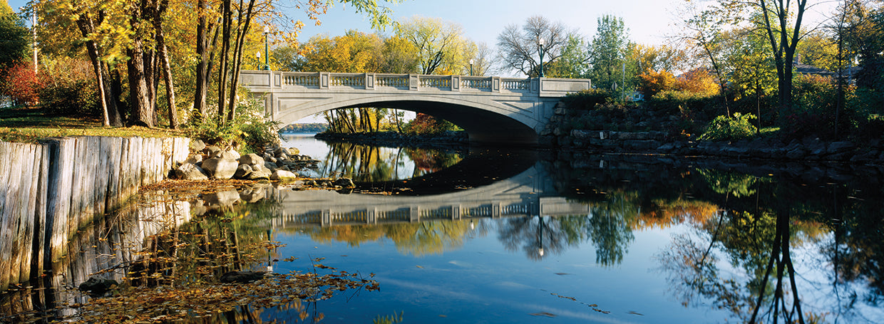 Puente sobre el río Yahara Lienzo