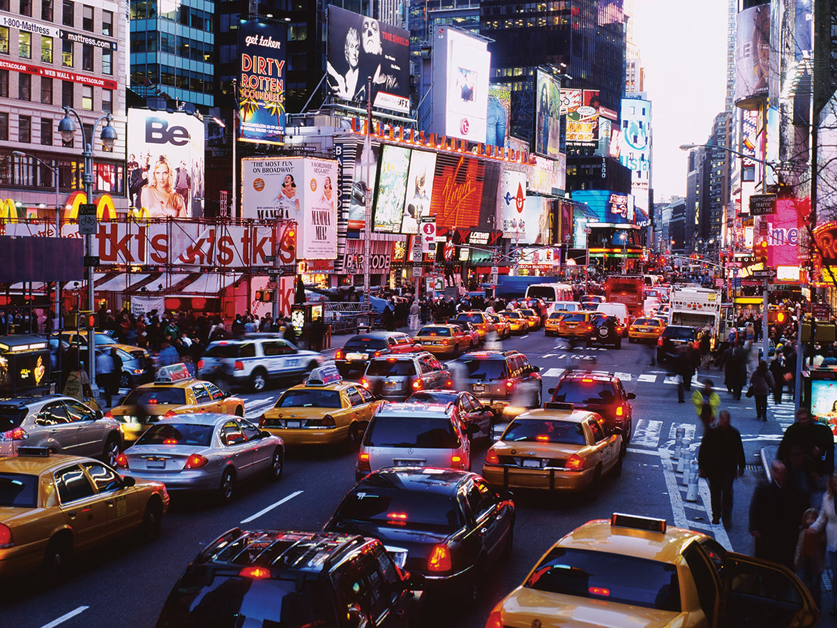 Busy Traffic Times Square