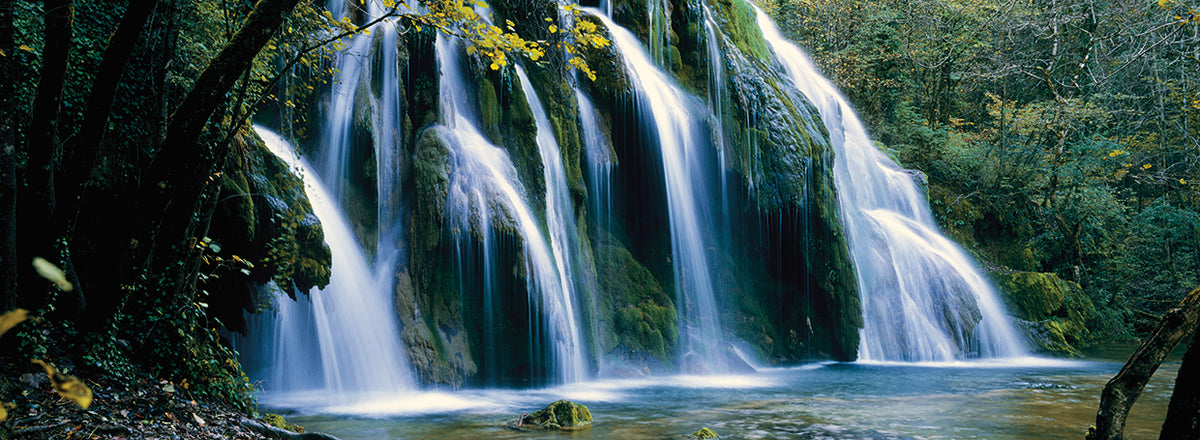 Waterfall in Jura, France