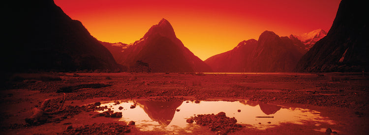 Milford Sound Sunset Reflections