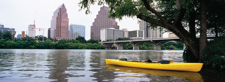 Yellow Kayak in Lady Bird Lake