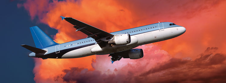 Airplane in Red Skies