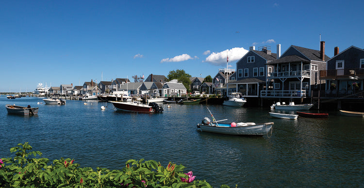 Barcos del puerto de Nantucket Lienzo