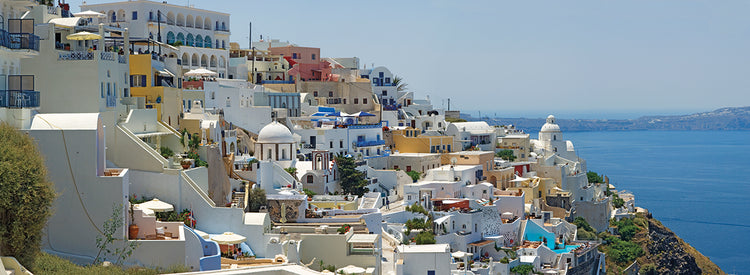 Casas blancas de Santorini Lienzo