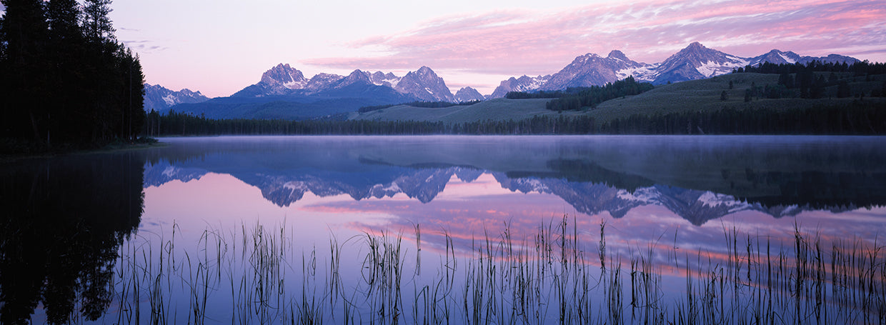 Reflexiones en Little Redfish Lake Lienzo