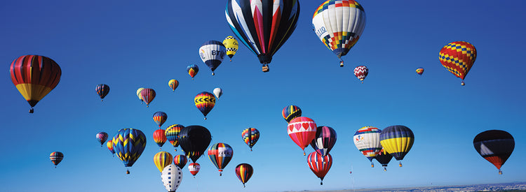 Coloridos globos aerostáticos Lienzo