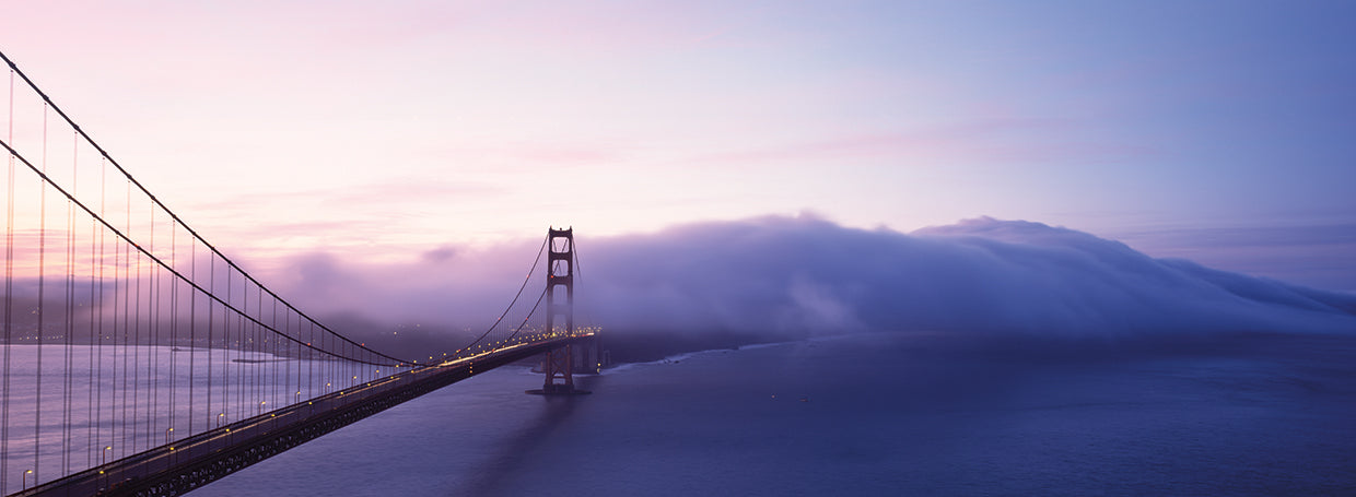 Golden Gate Bridge into Fog