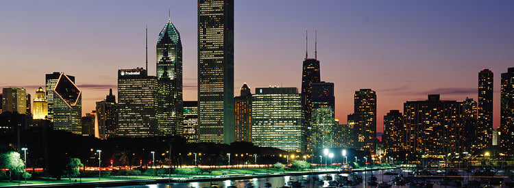 Buildings along Lake Michigan