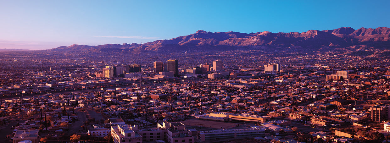 Vista aérea de El Paso Lienzo