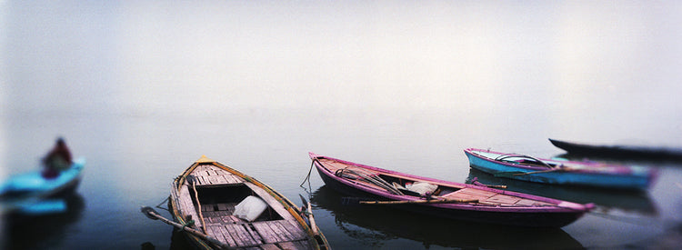 Barcos en el río Ganges Lienzo