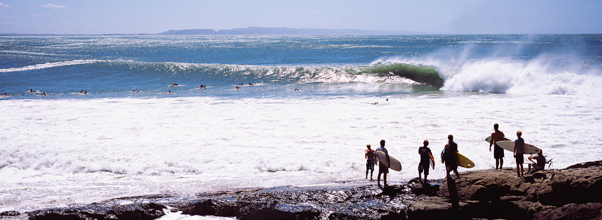 Surfers on Australian Beach