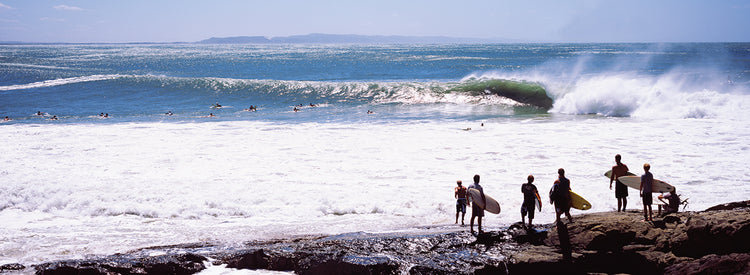 Surfers on Australian Beach