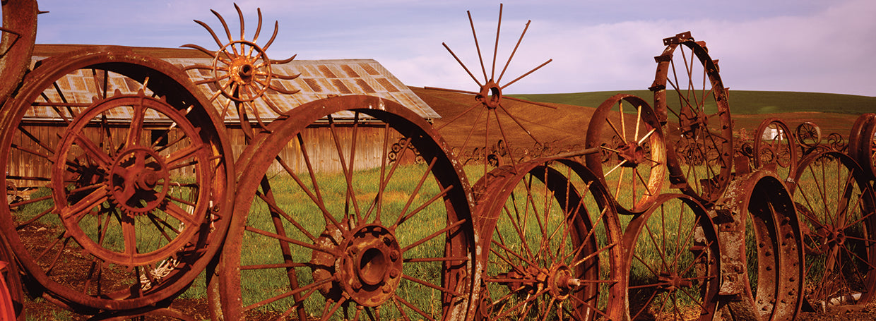 Fence Made of Wheels
