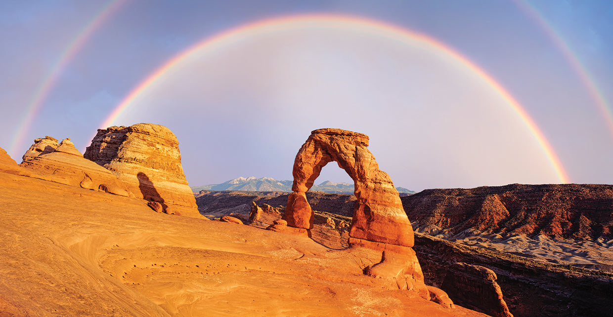 Rainbow over Arches National Park