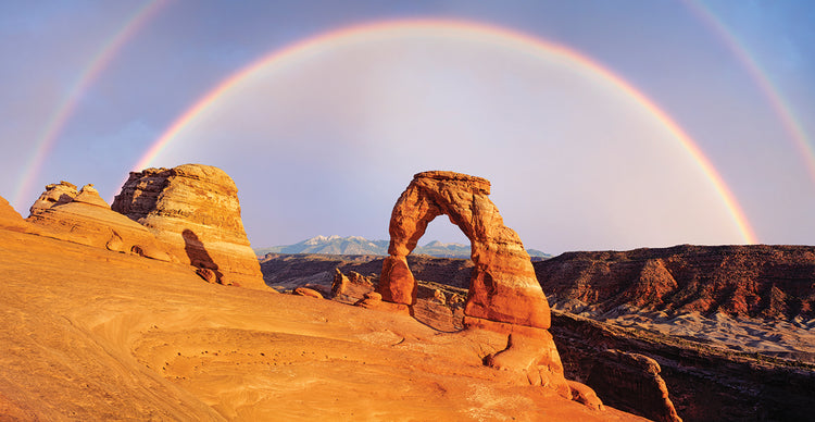 Rainbow over Arches National Park