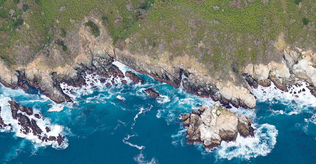 Aerial view of a coast, Big Sur, CA