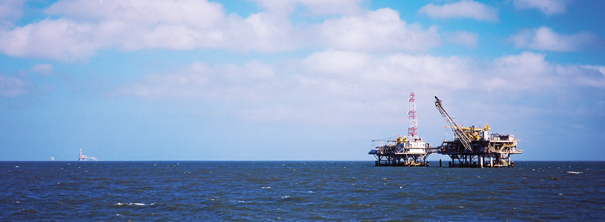 Perforación de gas natural, Mobile Bay, Alabama Lienzo