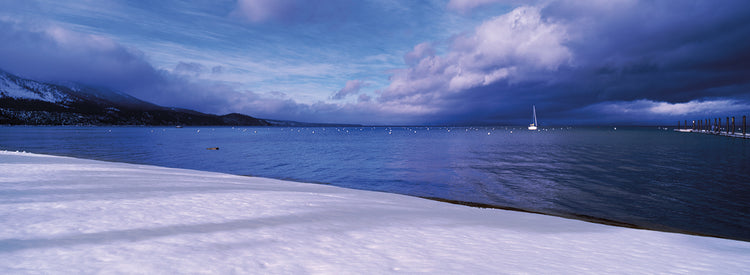 Clouds over a lake, Lake Tahoe, California