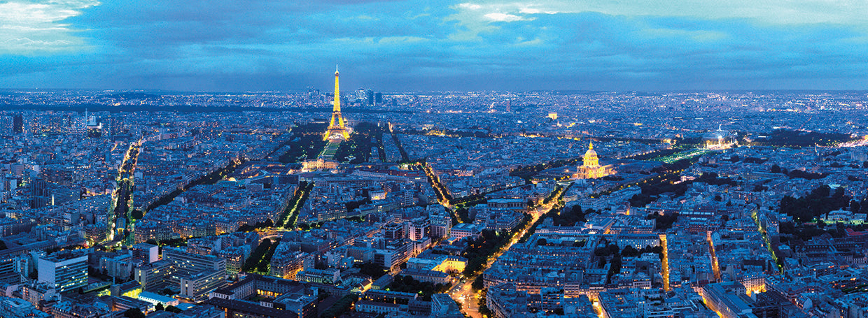 París al anochecer Lienzo