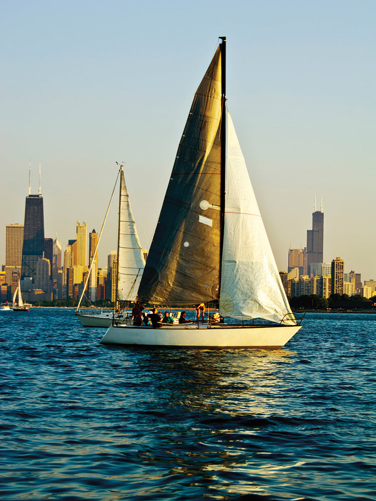 Velero en el lago Michigan Lienzo
