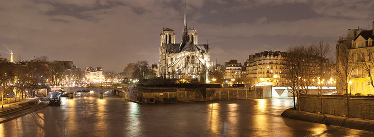 Monumentos de París al anochecer Lienzo