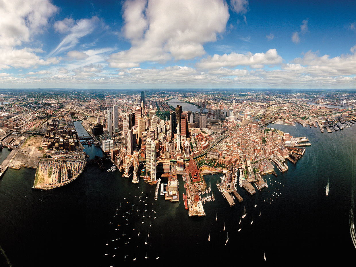 Vista aérea de boston Lienzo