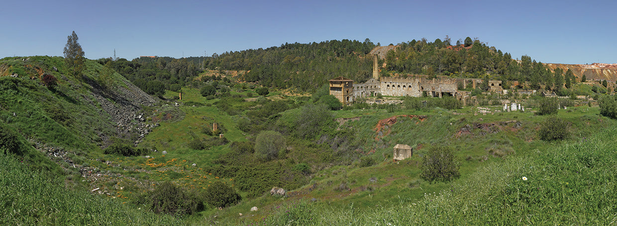 Ruinas en Rio Tinto Lienzo