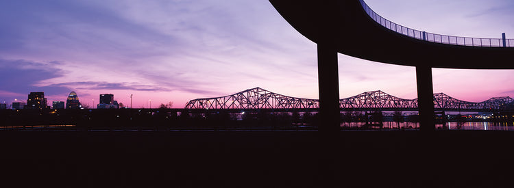 Louisville Bridges at Dusk