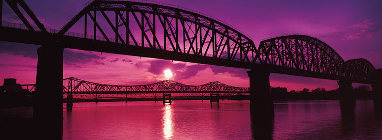 Sunset Over Louisville River