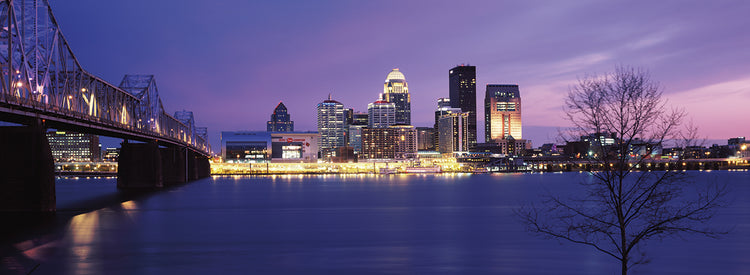 Río Ohio al anochecer Lienzo