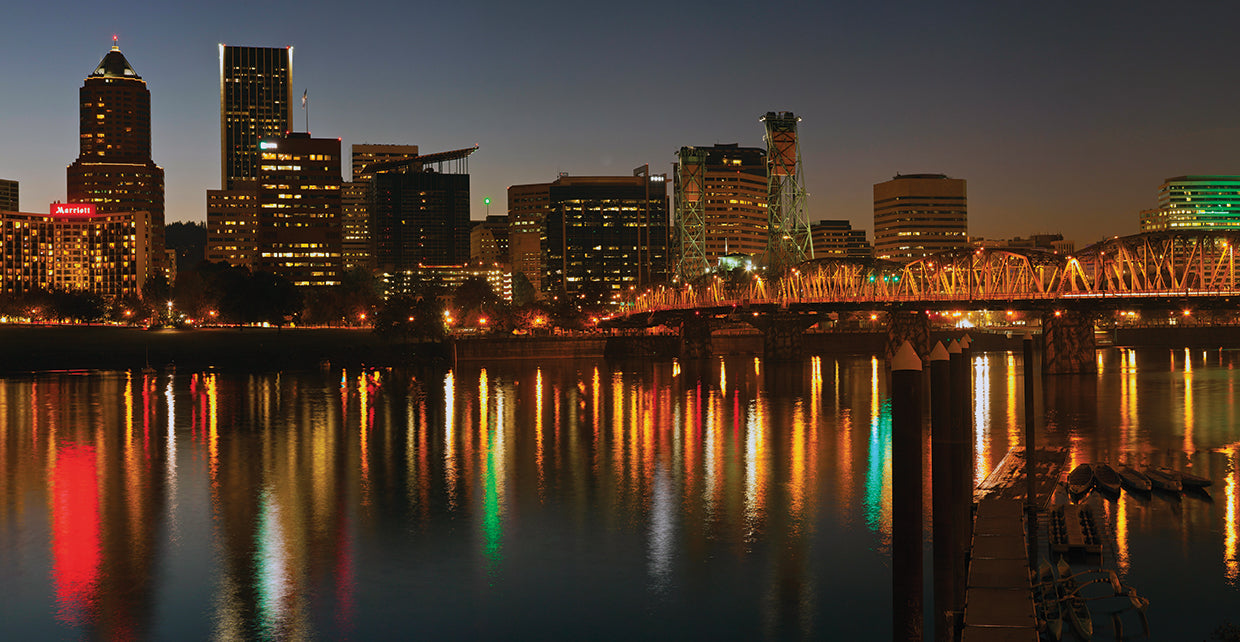 Portland Skyline at Night
