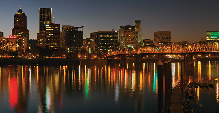 Portland Skyline at Night