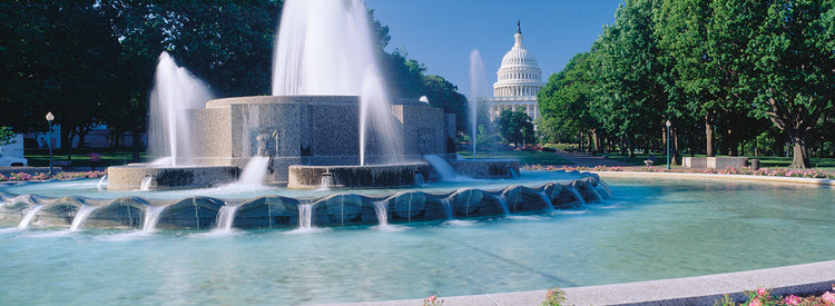 Fuente en el Capitolio de los Estados Unidos Lienzo