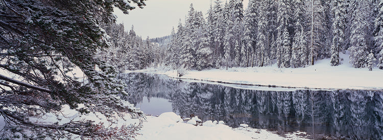 Snow Covered Lake Tahoe