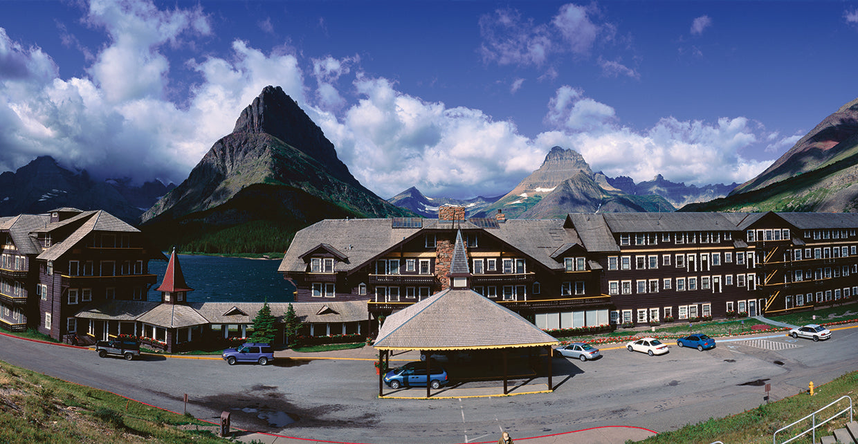Lodge en Many Glacier Lienzo