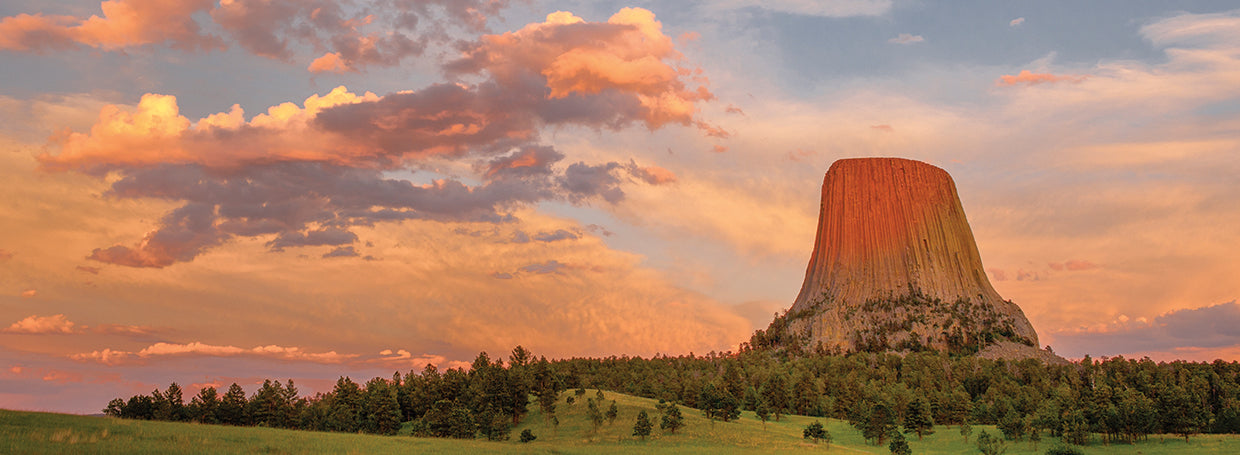 Devil's Tower at Sunset