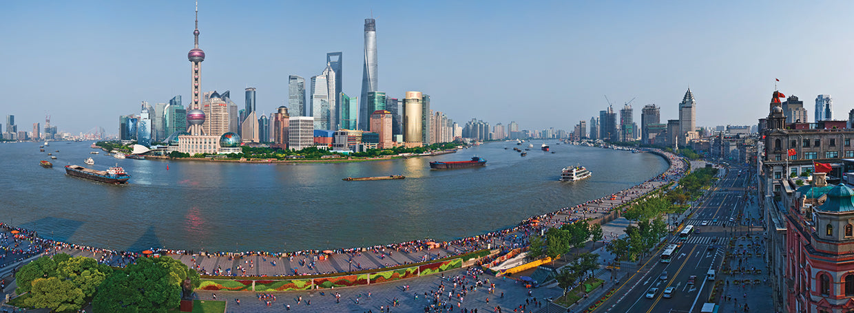 Shanghai desde el río Pudong Lienzo