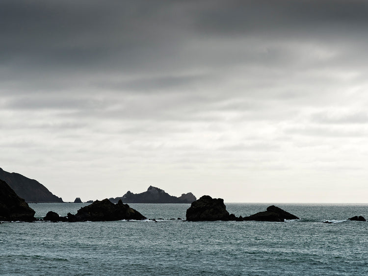 Rocks in Pacific Ocean