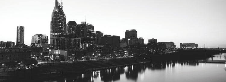 Nashville en blanco y negro Lienzo