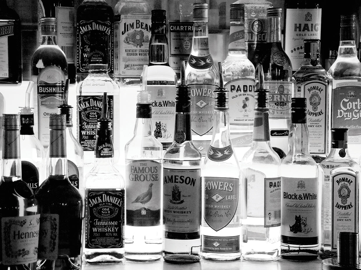 Botellas en Irish Bar Lienzo