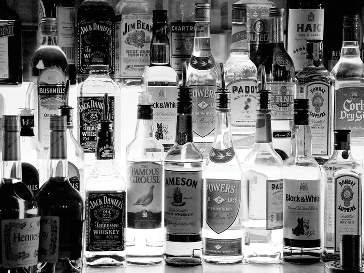 Botellas en Irish Bar Lienzo