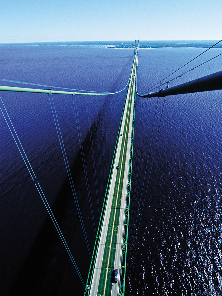 Mackinac Bridge From Above