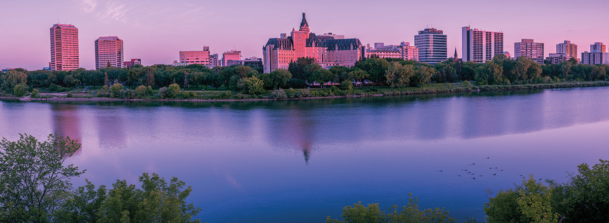 Sunrise Over Saskatchewan River