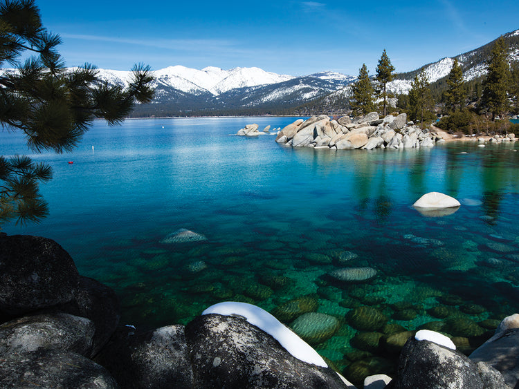 Rocas en el lago Tahoe Lienzo