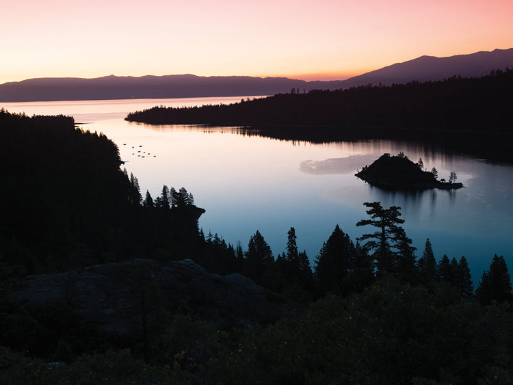 Silueta en Emerald Bay Lienzo