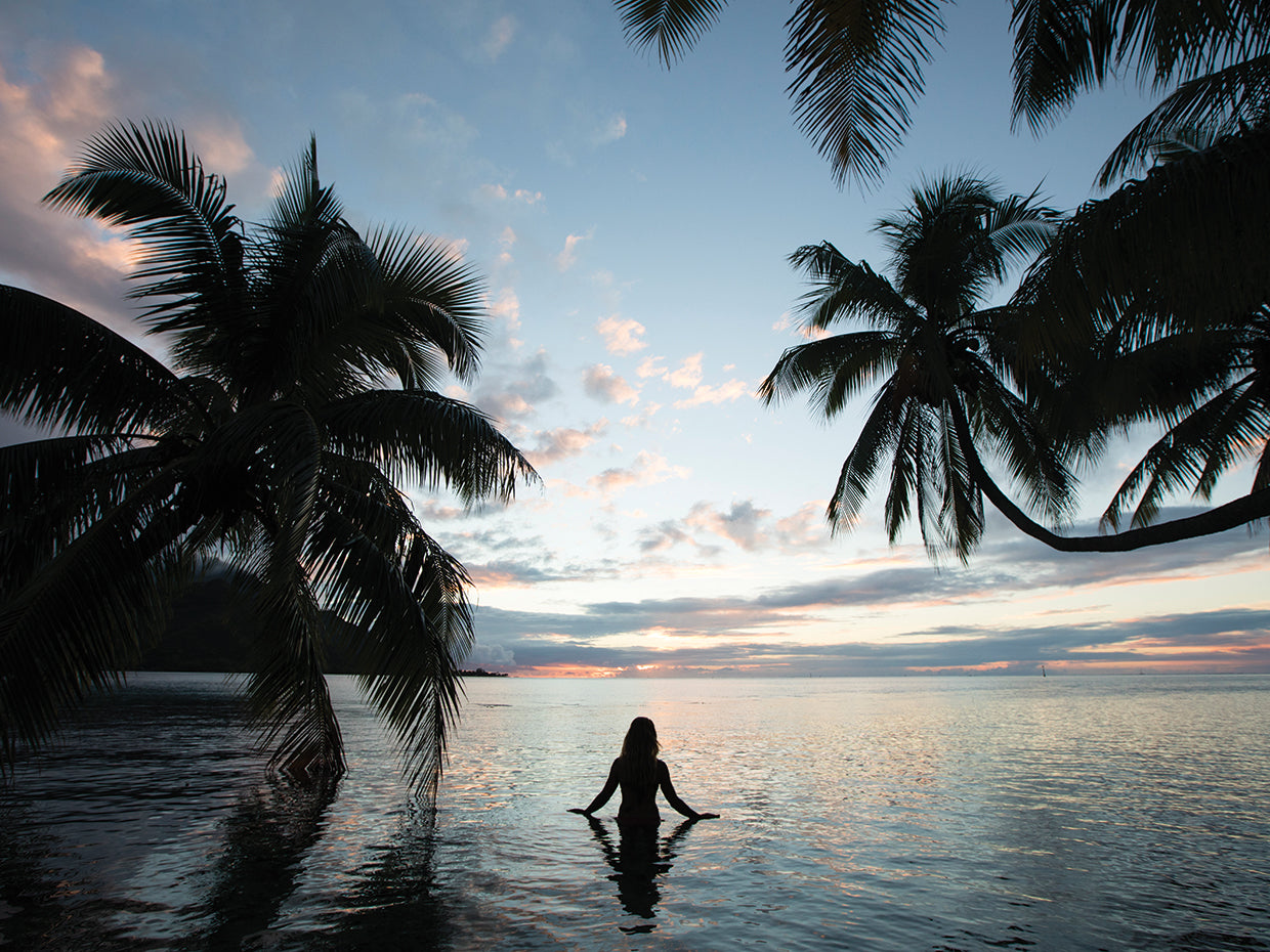 Woman in the Pacific