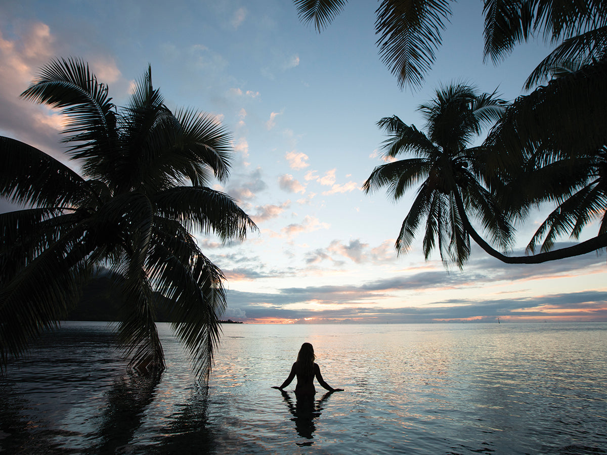 Woman in the Pacific