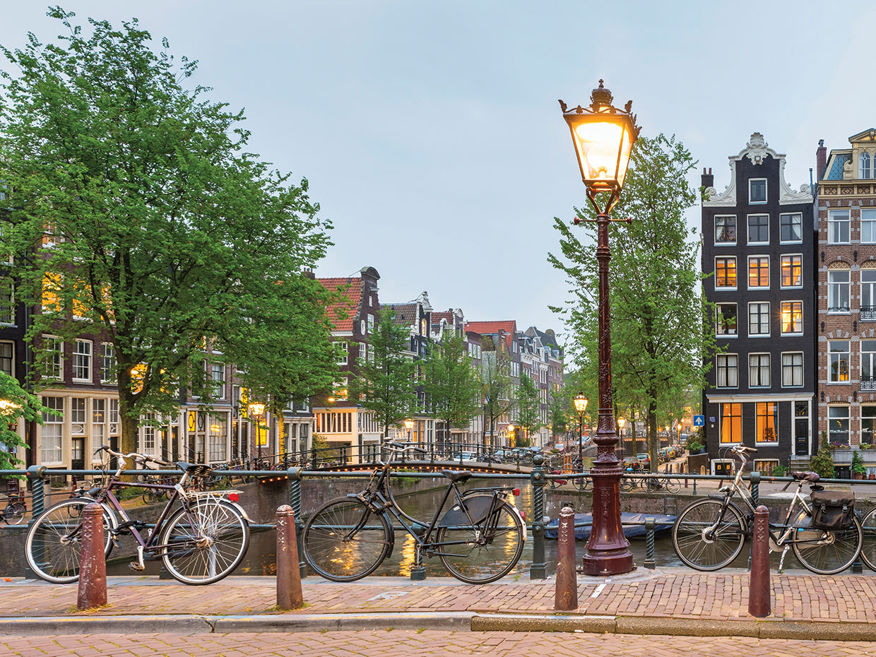 Bicicletas en amsterdam Lienzo